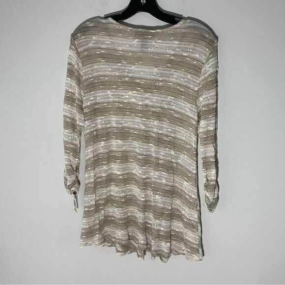 Style & Co. Women’s V Neck Stretchy Sheer Knit Top - Picture 3 of 4